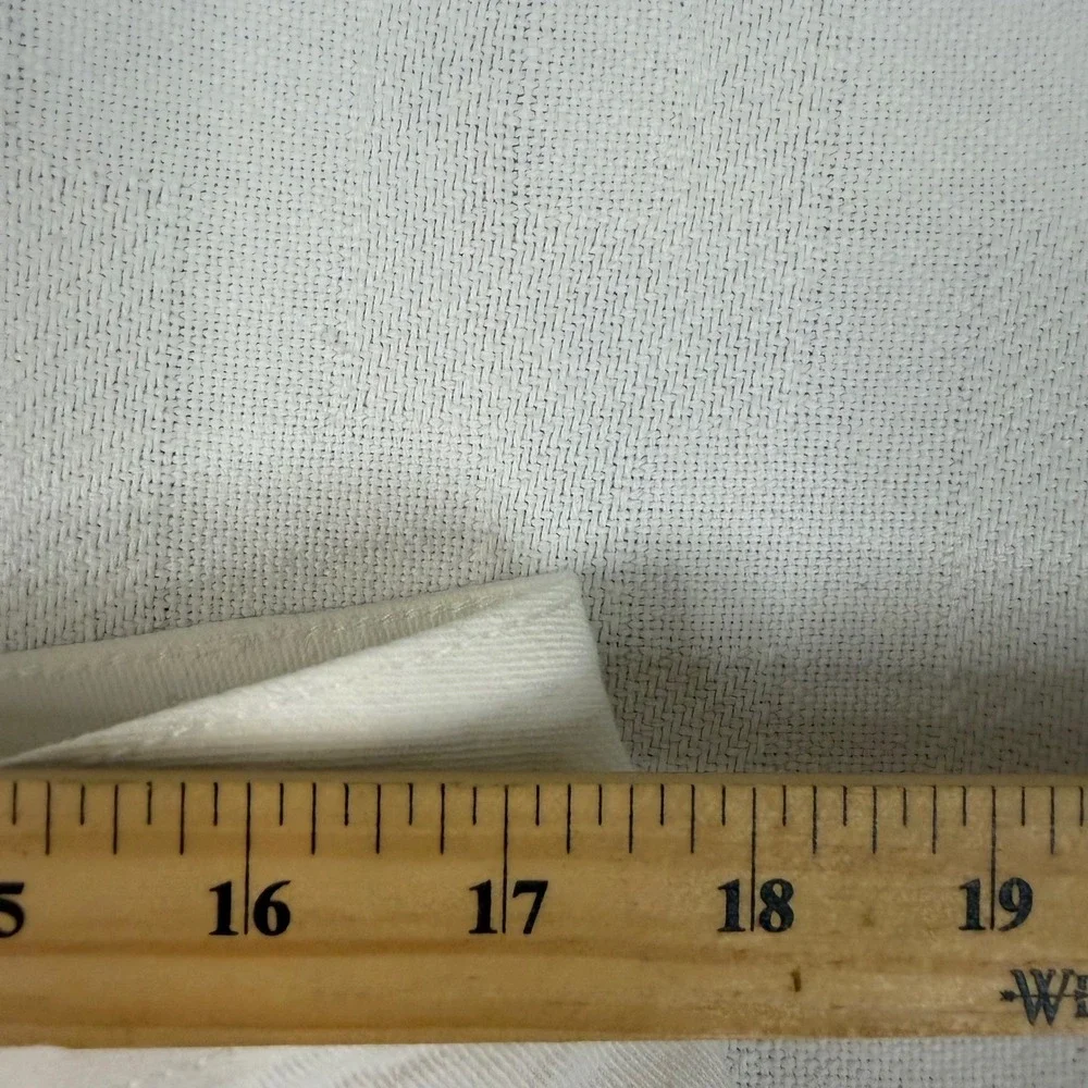 Coldwater Creek Womens White Straight Leg Twill Pants Size 14 Five Pocket Casual